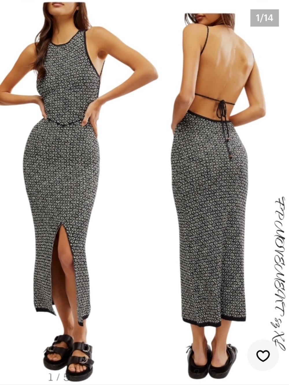 MINDY BACKLESS SWEATER DRESS